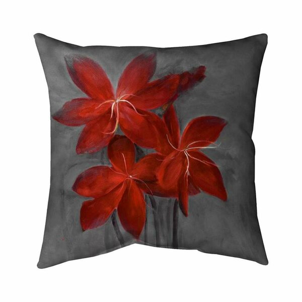 Begin Home Decor 26 x 26 in. Asiatic Lily-Double Sided Print Indoor Pillow 5541-2626-FL143